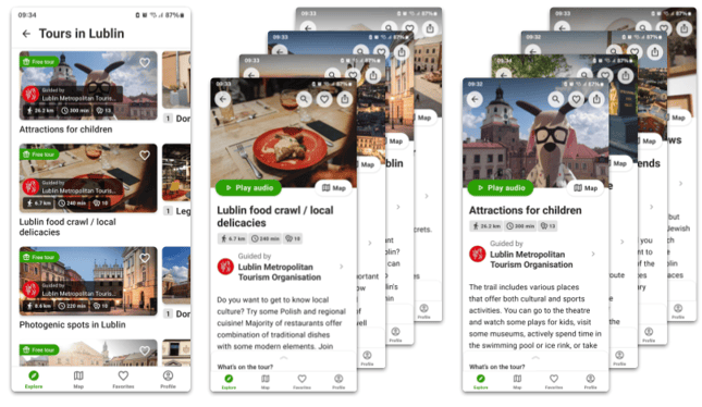 Different guides for same tours for different demographics in SmartGuide