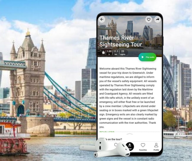 Thames Rover Sightseeing Tour on SmartGuide Digital Audio Guide