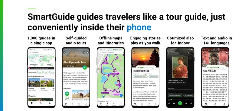 SmartGuide with its unique features and offerings is the best traveler companion.