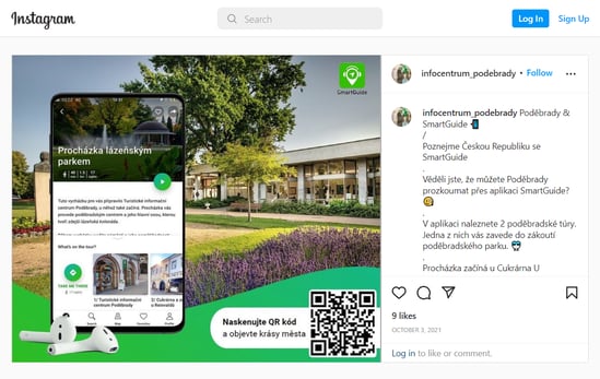 SmartGuide digital audio guide - instagram post