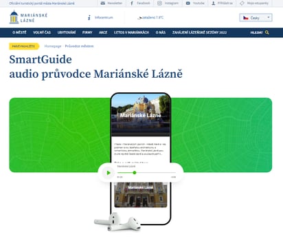 SmartGuide digital audio guide - web widget preview