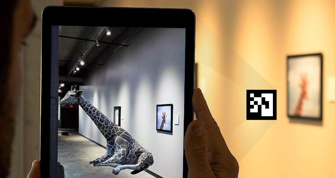 augmented reality app in a museum