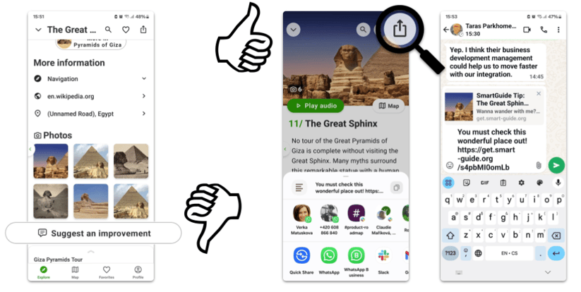 collect feedback and let happy visitors share it