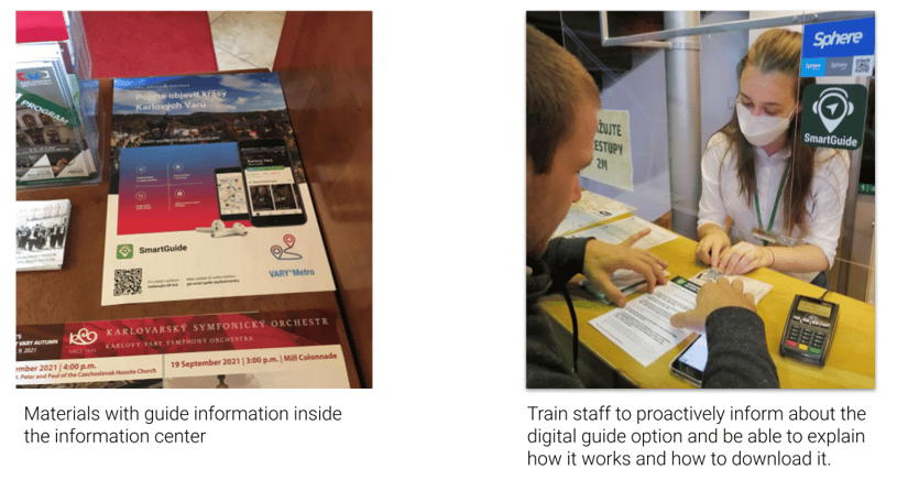 Inspire visitors in the tourist information center