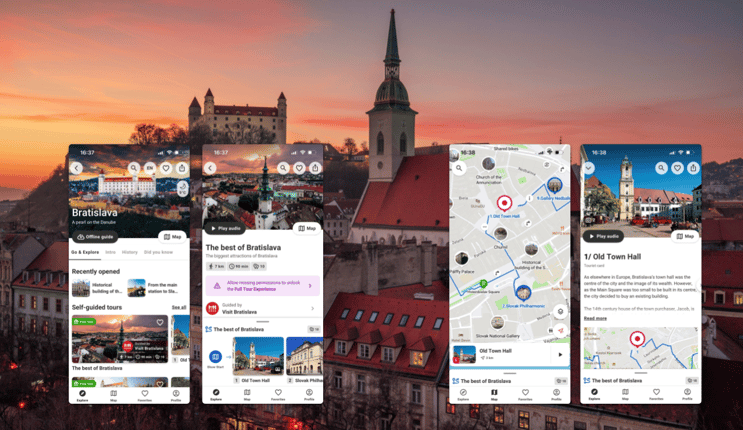 Connect places of interest into a self-guided tour