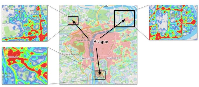 Visitor's behavior in Prague - SmartGuide's data analytics tools