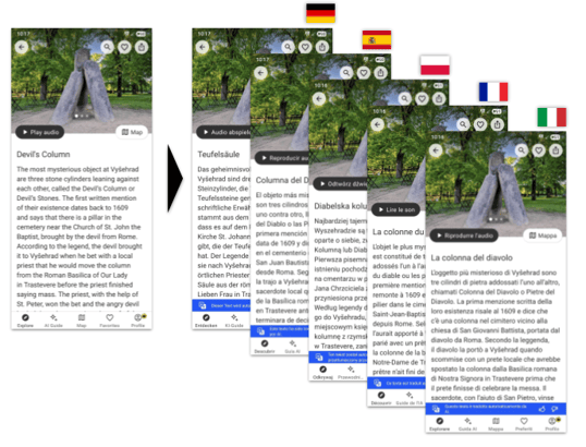 AI translations in SmartGuide