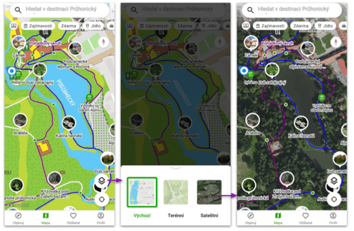 Customs maps in SmartGuide digital audio guide