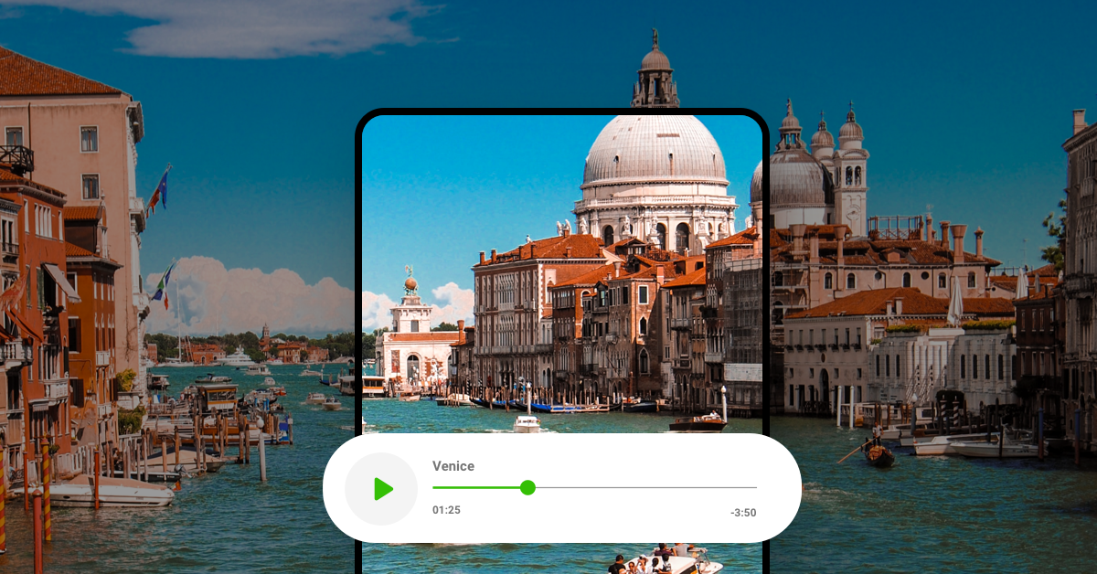 Create your own audio guided tour in Venice